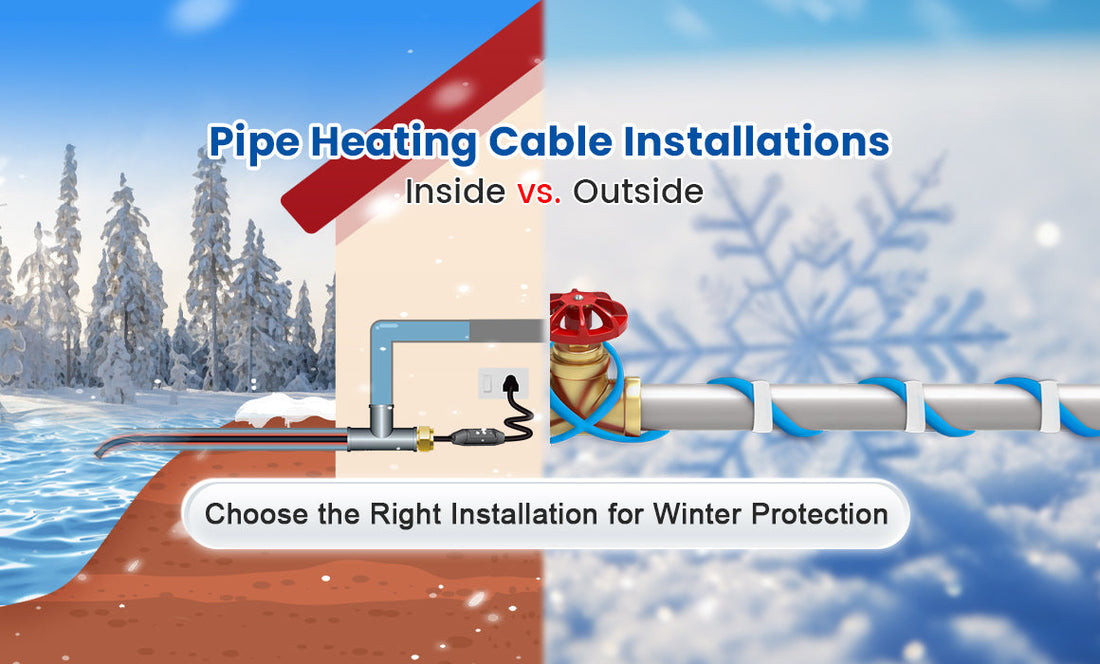 Pipe Heating Cable Installations: Inside vs. Outside