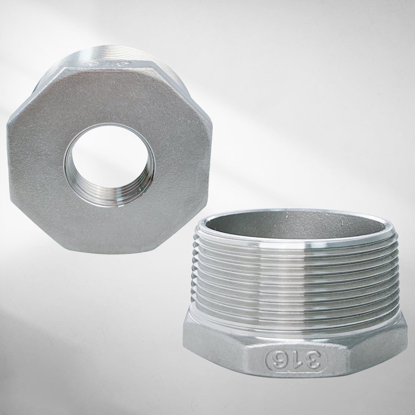 MAXKOSKO Pipe Adapter, 316 Stainless Steel, Multi-Size (1"-2" NPT), for In-Pipe Heating Cable