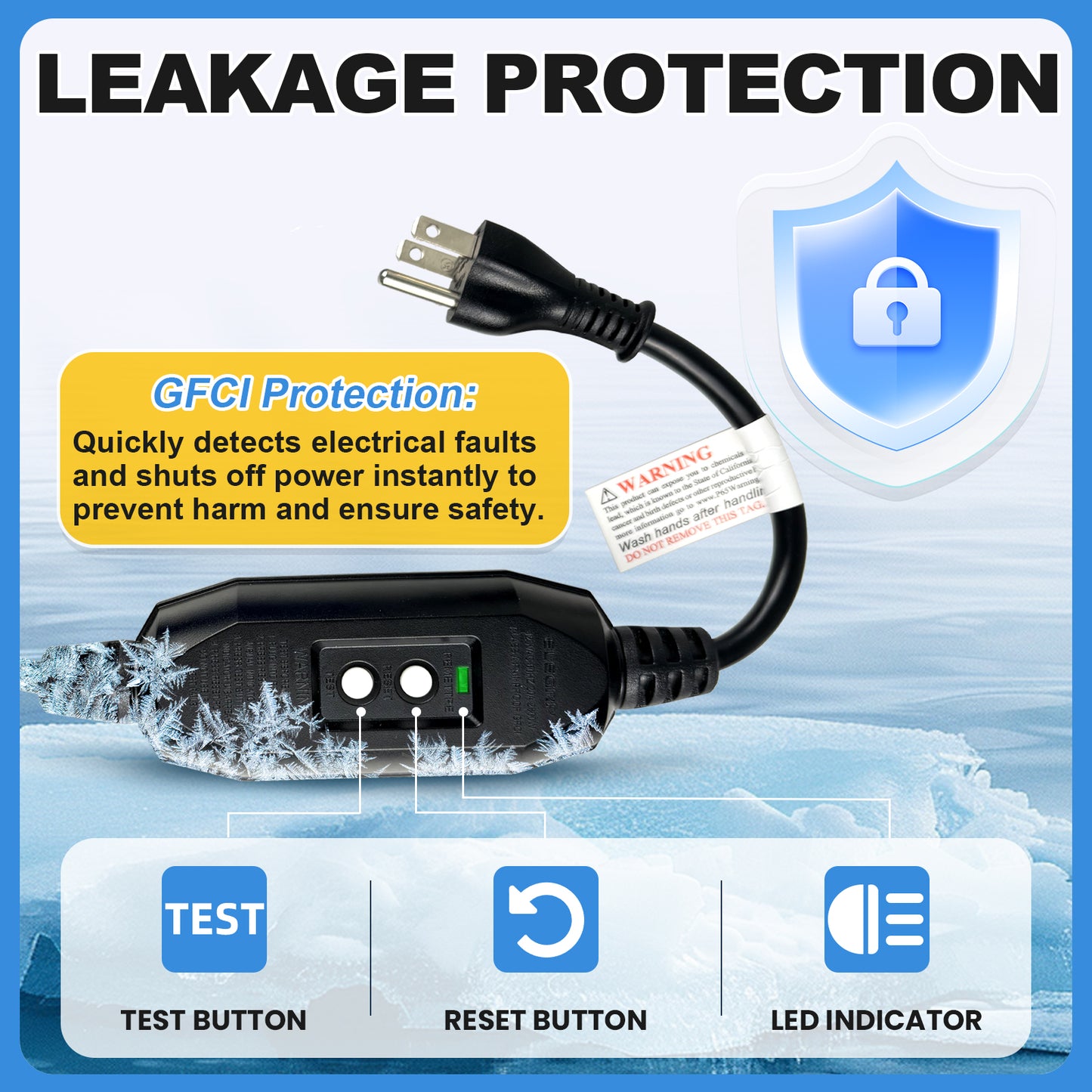 MAXKOSKO In Pipe Heating Cable, CSA Certified Internal Self-regulating Heat Trace Cable for Safe Drinking Water, 3W/ft @10℃/50℉