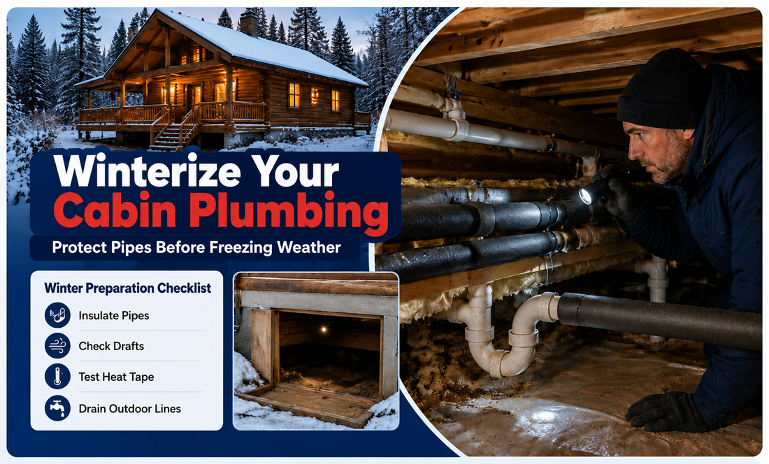 Cabin Winter Plumbing Checklist: Protect Your Pipes Before Freezing Weather
