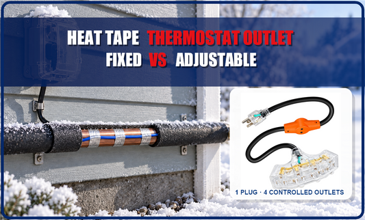 Thermostatically Controlled Outlet for Heat Tape: Fixed vs Adjustable Control
