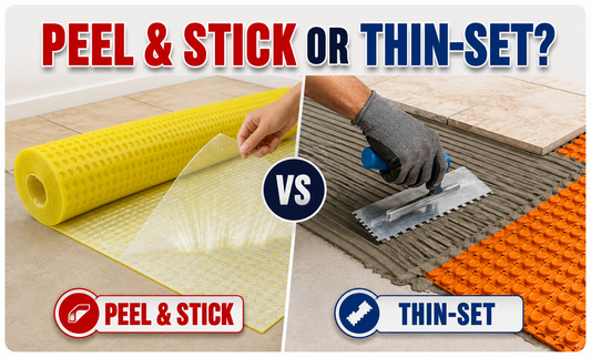 Peel-and-Stick vs Thin-Set Uncoupling Membrane: Which One Should You Choose?