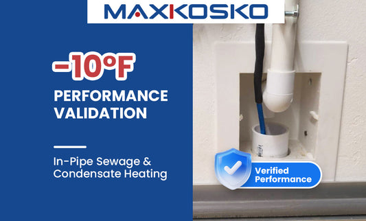 Field Report: Validating MAXKOSKO In-Pipe Sewage & Condensate Heating Cables in -10°F Extremes