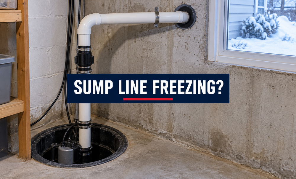 Sump Pump Discharge Pipe Freezing? Check Your PVC Line