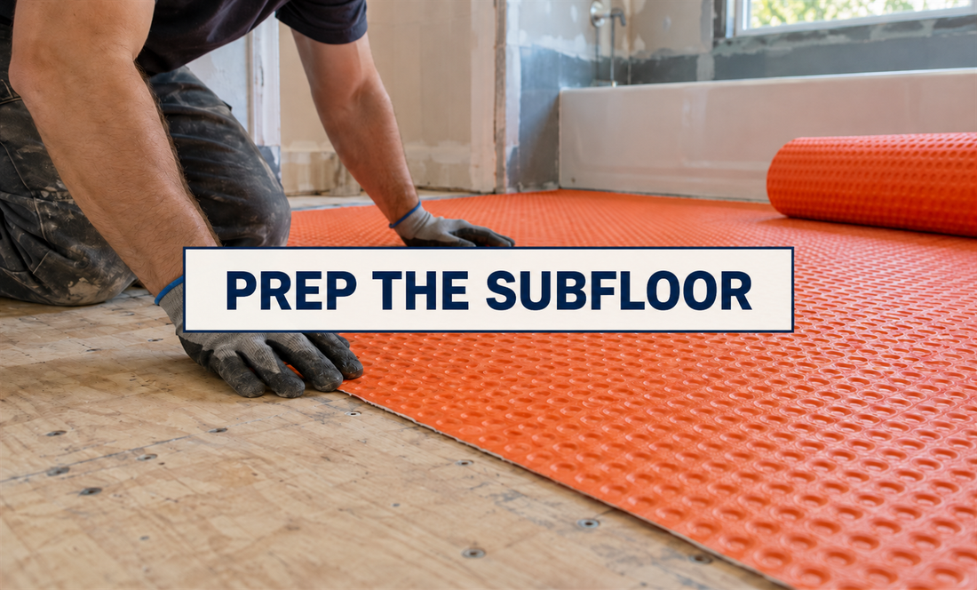Peel-and-Stick Tile Underlayment: Subfloor Prep Before Tile