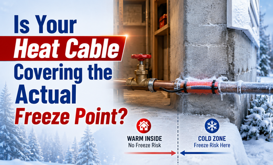 Frozen Pipe in One Spot? Make Sure Your Heat Cable Covers the Actual Freeze Point