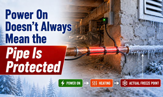 Heat Tape Has Power, But Is It Heating the Right Part of the Pipe?