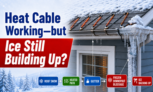 Roof Heat Cable Is Working—So Why Is Ice Still Building Up?