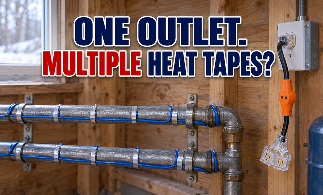 One Outdoor Outlet for Multiple Heat Tapes? Plan the Right Setup