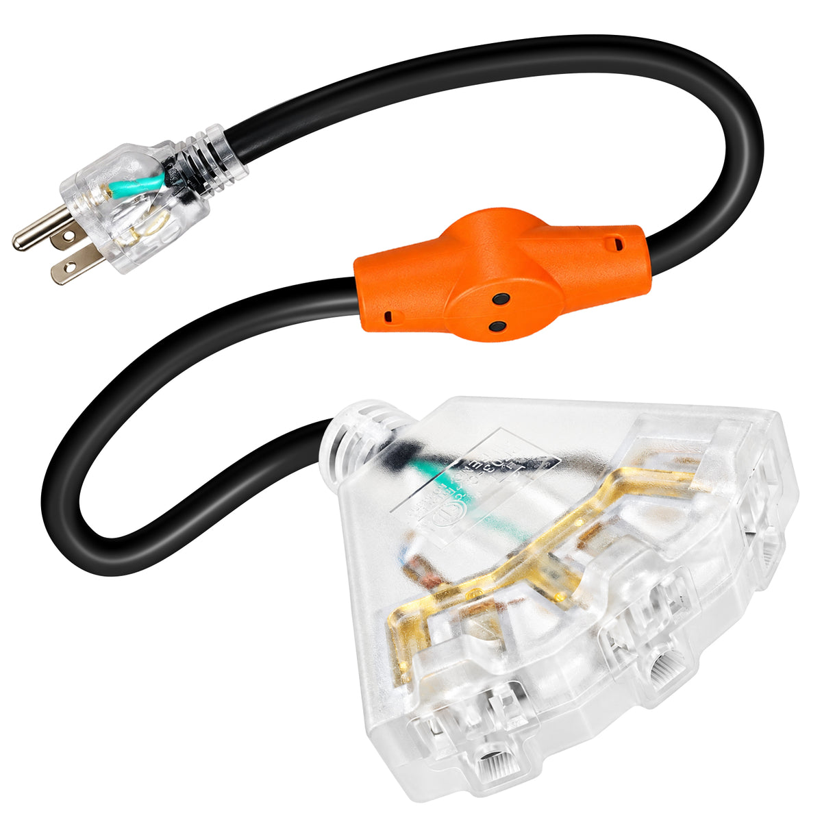 MAXKOSKO Temperature Controlled Extension Cord, Thermostat Outlet with 20" Cord