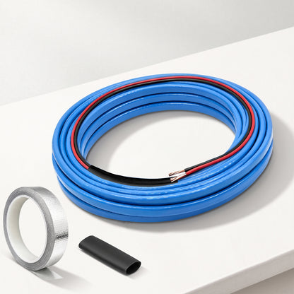 MAXKOSKO 12V DC Self-Regulating Heating Cable, 5W/ft Low Voltage Pipe Heat Tape for RV, Boat & Off-Grid Water Lines