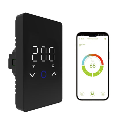 MAXKOSKO WiFi Smart Thermostat for Electric Floor Warming System, with Touchscreen LED Display, Programmable, 240/120V