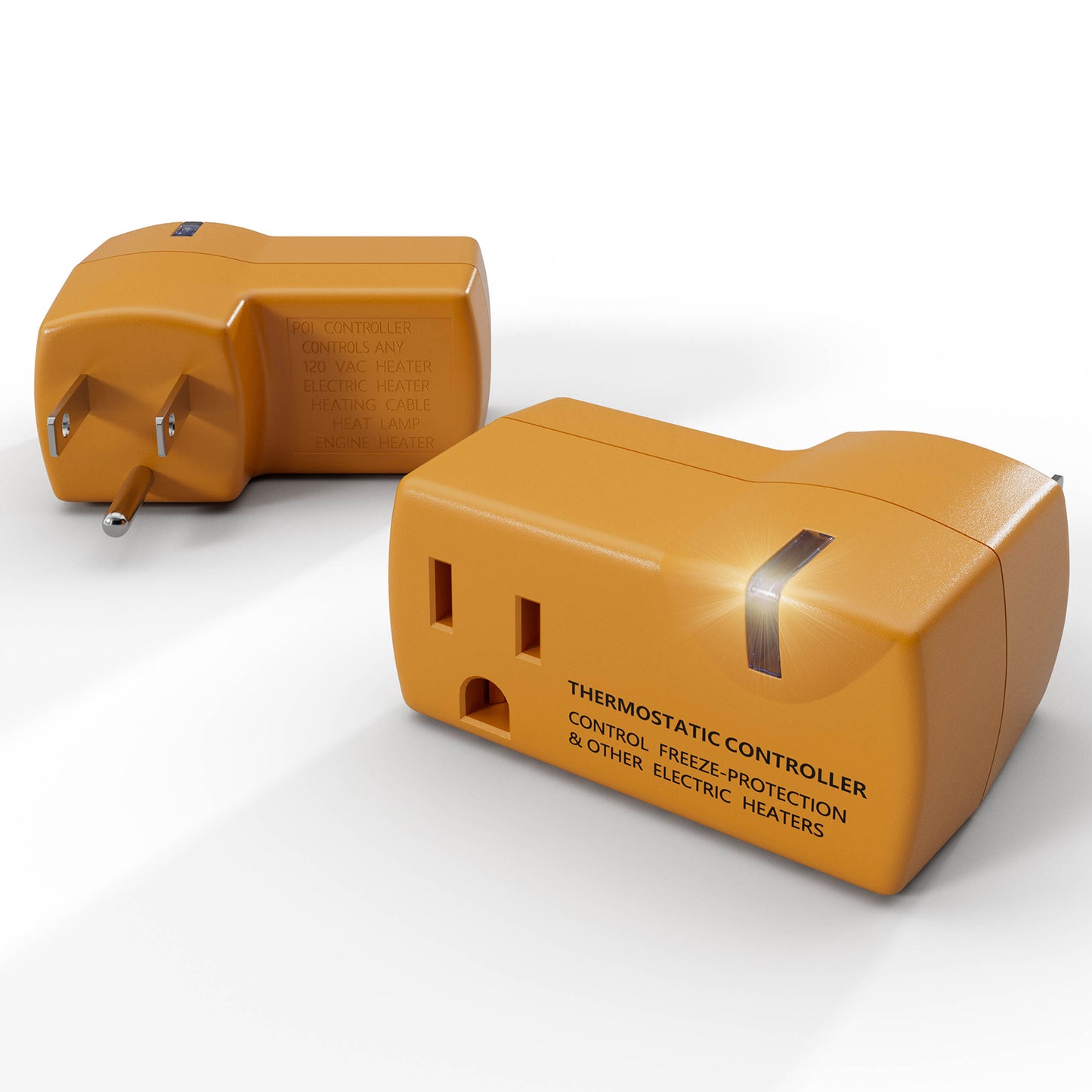 MAXKOSKO Temperature ControIIer OutIet, Auto On at 38°F / Off at 50°F, 100-120V / 15A