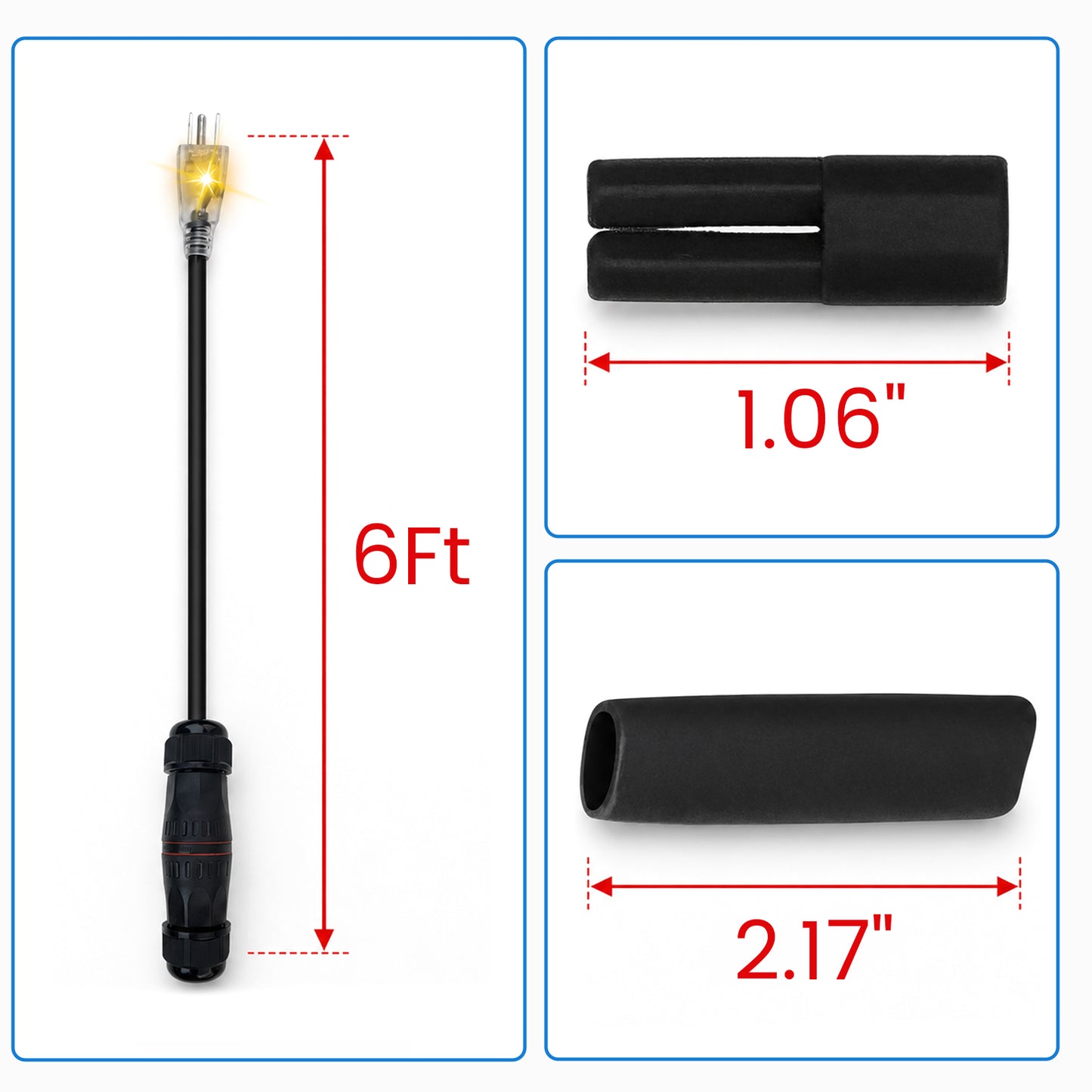 MAXKOSKO 120V Self-Regulating Pipe Heating Cable, Cut-to-Length Heat Tape for Outdoor Water Pipe Freeze Protection