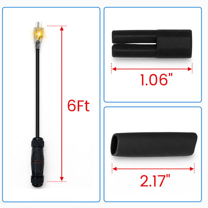 MAXKOSKO 120V Self-Regulating Pipe Heating Cable, Cut-to-Length Heat Tape for Outdoor Water Pipe Freeze Protection