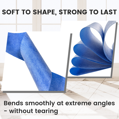 MAXKSOKO Waterproofing Membrane Tape, PE Fabric Seam Barrier for Corners and Transitions, 41 Sq Ft (98.4ft x 5in)