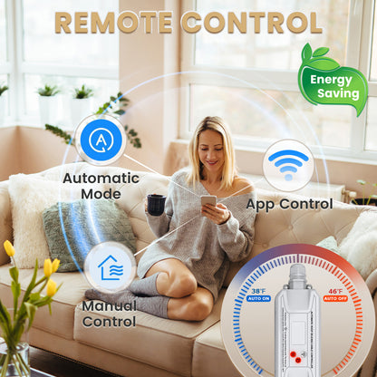 Gutter Heat Tape Controller, Automatic On/Off System, App Control, Energy Saving