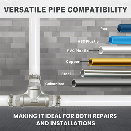 Plumbing Tee Fitting, 316 Stainless Steel Push T Fitting Adapters, for In Pipe Heating Cable