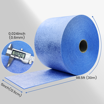 MAXKSOKO Waterproofing Membrane Tape, PE Fabric Seam Barrier for Corners and Transitions, 41 Sq Ft (98.4ft x 5in)