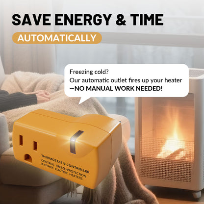 MAXKOSKO Temperature Controller Outlet, Auto On at 38°F / Off at 50°F, 100-120V / 15A