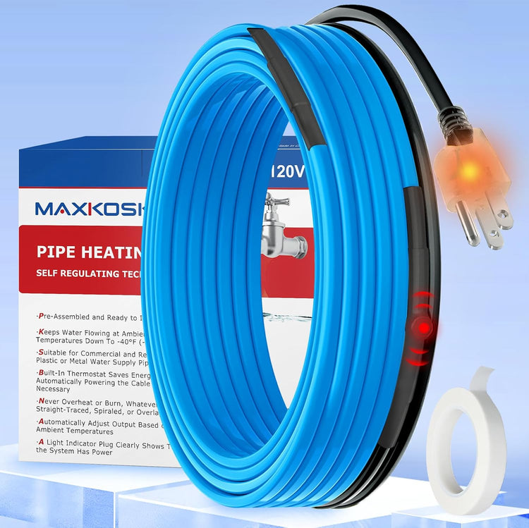 Blue MAXKOSKO pipe heating cable kit