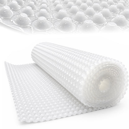MAXKOSKO Dimple Drainage Mat for Crawl Spaces, Basements & Foundations, HDPE Vapor Barrier Underlayment
