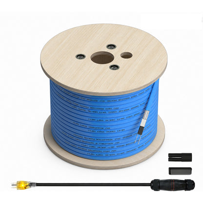 MAXKOSKO 120V Self-Regulating Pipe Heating Cable, Cut-to-Length Heat Tape for Outdoor Water Pipe Freeze Protection