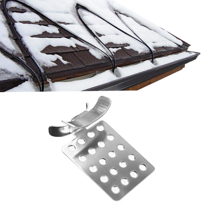 MAXKOSKO Roof Clips , for Secure Roof De-Icing Heating Cables, Non-Corrosive Aluminum, Pack of 20/40/60