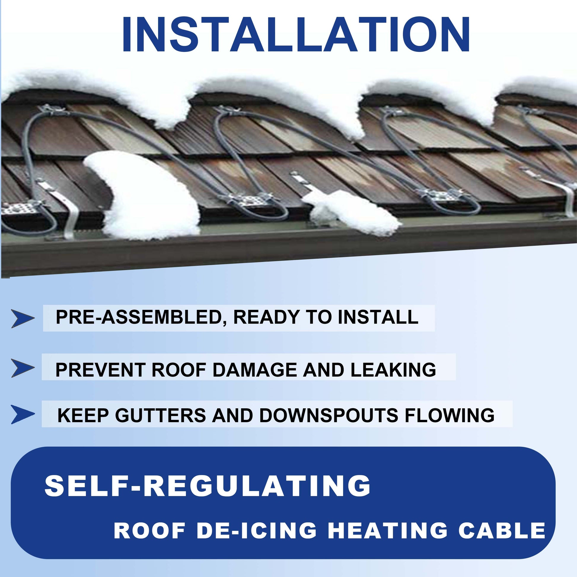 Roof De-Icing Heating Cable